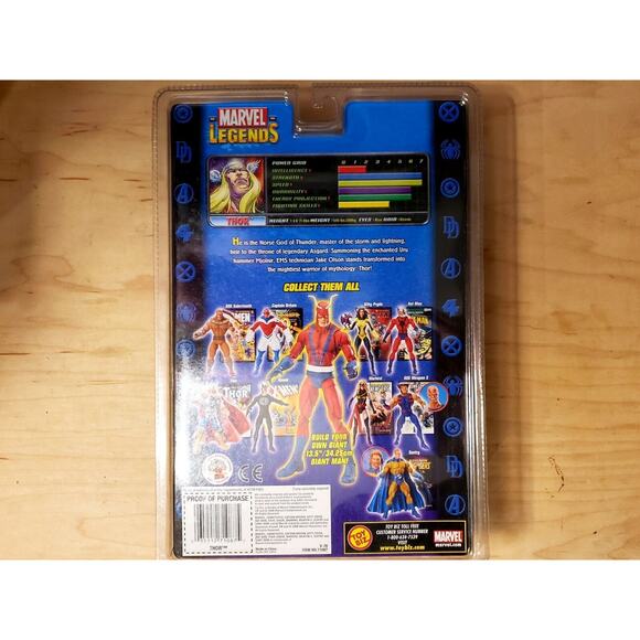 🗨🔨 Toy Biz Marvel Legends Avengers Thor 2006 ToyBiz (No BAF) 🔨🗨 - Picture 2 of 2